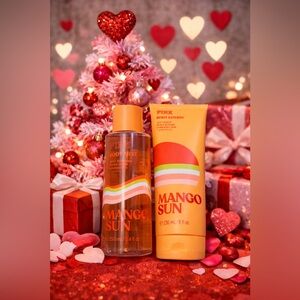 VS PINK Mango Sun Body Mist & Lotion Set | Juicy Mango Citrus